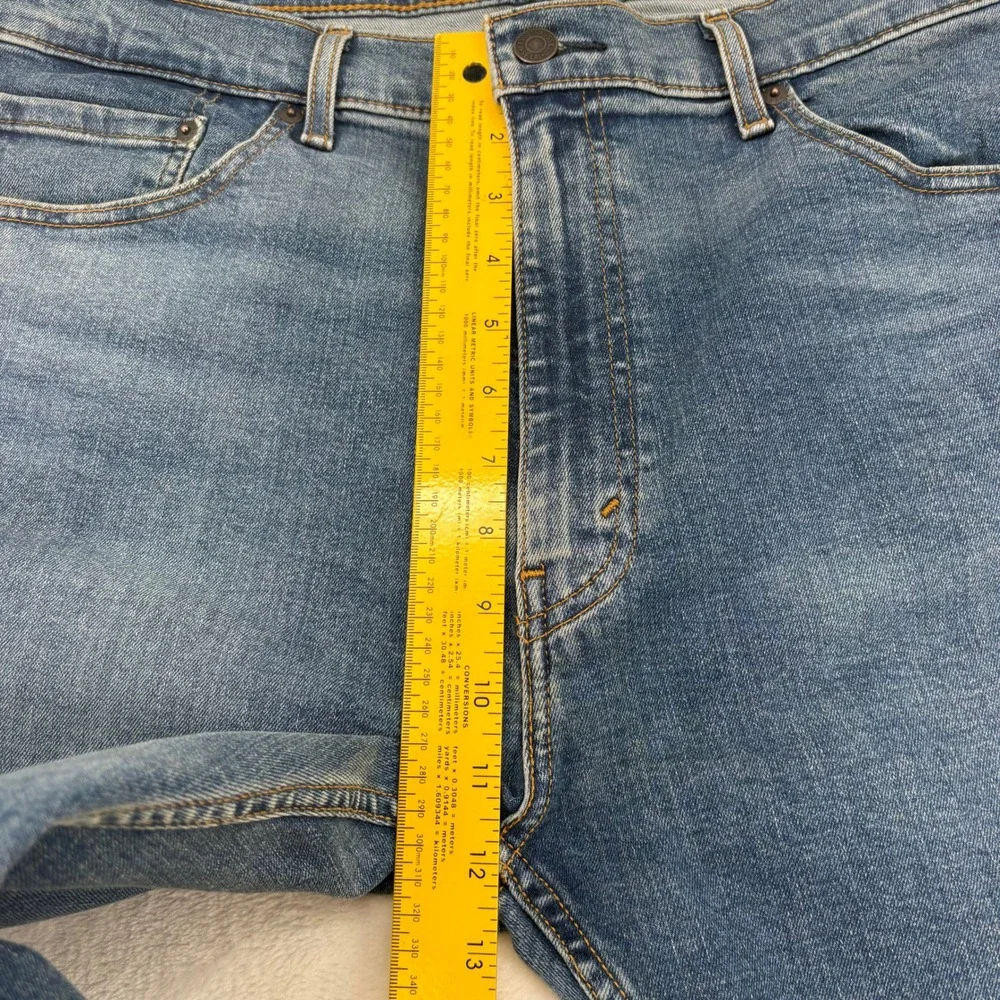 Levi's 506 Straight Mens 38x30 Jeans Blue Denim Classic Fit‎ 5-Pocket Regular